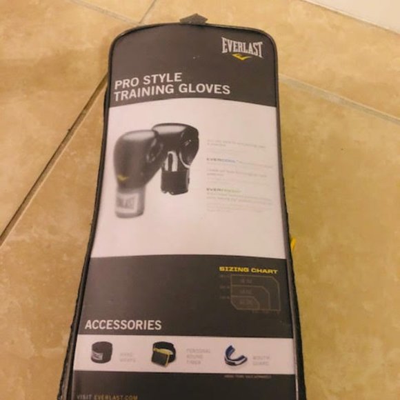 [Like New] Everlast Pro Style Training Gloves -Blk - Picture 7 of 11